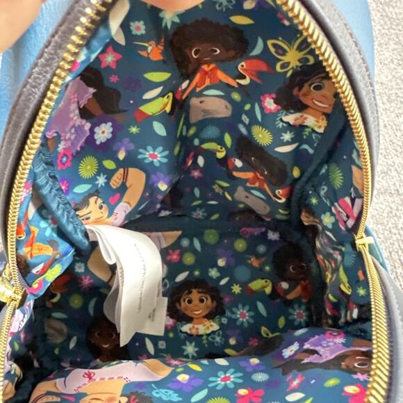 Disney Parks Loungefly Encanto Mini Backpack Blue Casual Park Travel Colorful - Picture 9 of 15